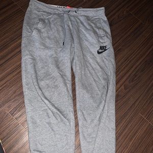 Grey Nike sweatpants